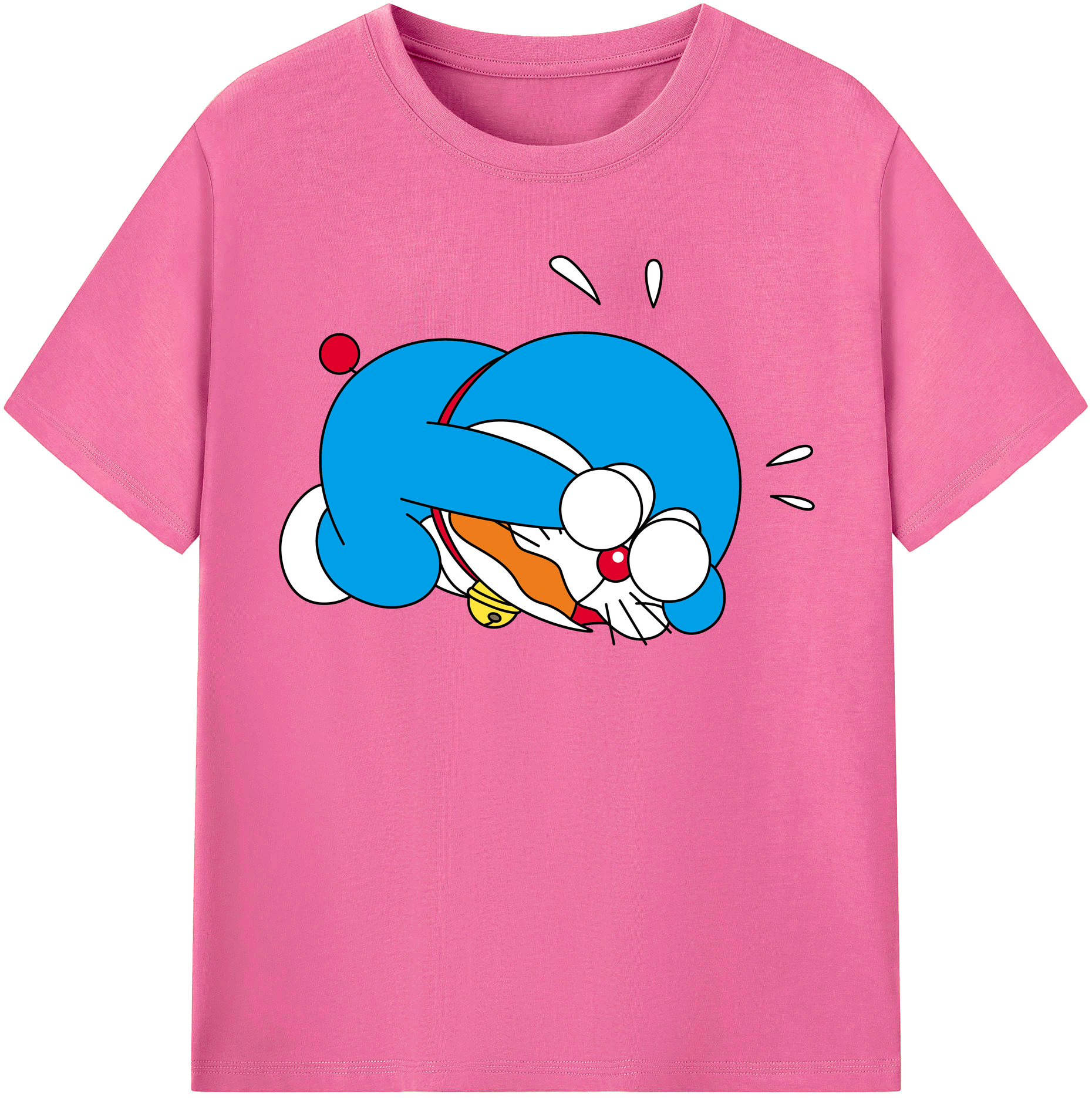（画像用） ドラえもん Doraemon レディースカジュアルプリントTシャツ（綿100％）